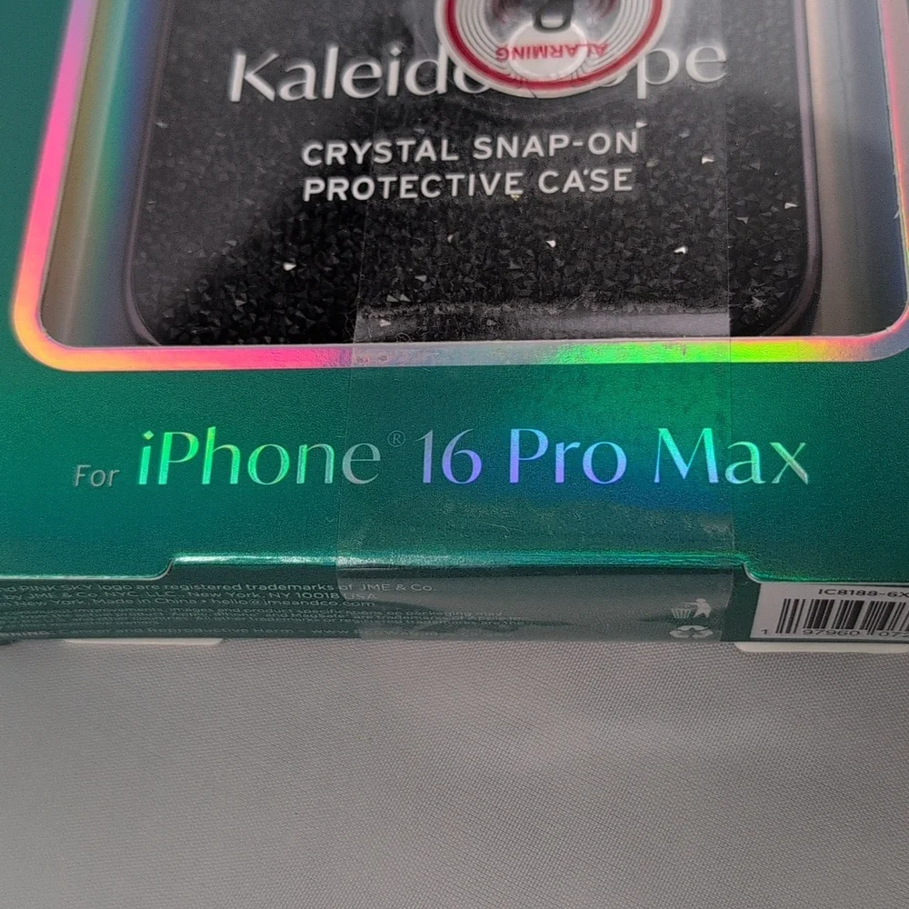 Pink Sky Kaleidoscope Crystal Snap-On iPhone 16 Pro Max Case